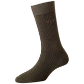 Women's Super Fine 4x1 RIB Monogram Socks